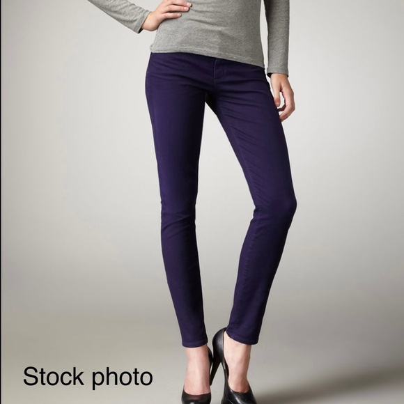BNWOT CoH POISON (PURPLE) THOMPSON MEDIUM RISE CROPPED SKINNY JEANS - Picture 1 of 15